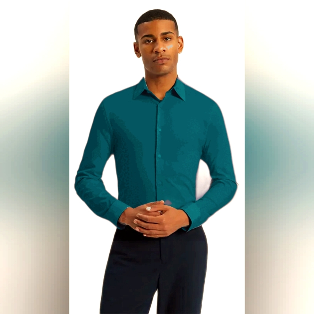 Express Solid 1MX Dress Shirt